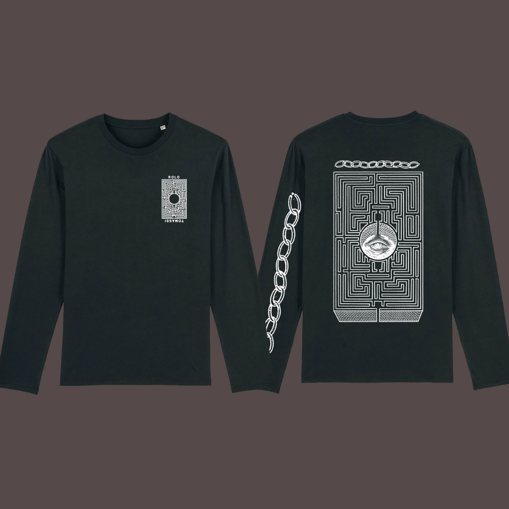 Maze Black Long Sleeve T-Shirt